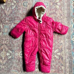 Ugg Baby 6-12 months Cozy Pink Kids One Piece Snowsuit